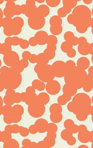 Retro Orange Circles — proof front