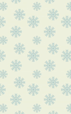 Retro Mixed Blue Snowflakes — proof front