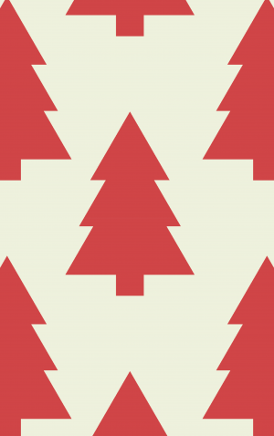 Retro Red Trees — proof front