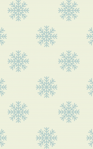 Retro Small Blue Snowflakes — proof front