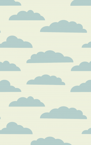 Retro Small Blue Clouds — proof front