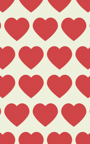 Retro Red Lovehearts — proof front