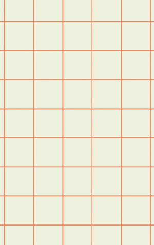 Retro Light Orange Lattice — proof front