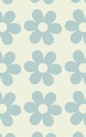 Retro Blue Daisy — proof front