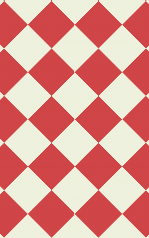 Retro Red Diamonds — proof front