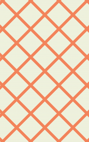 Retro Orange Diamonds — proof front