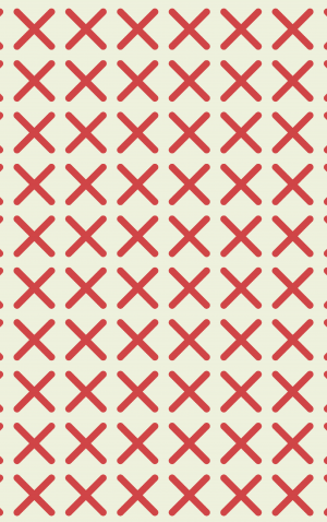 Retro Red Crosses — proof front