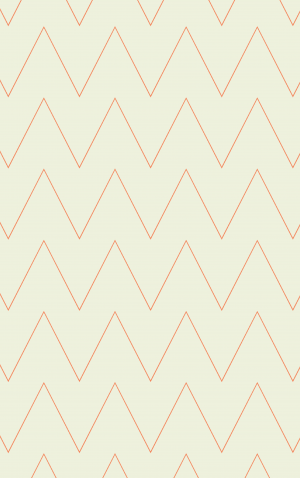 Retro Orange Chevron — proof front