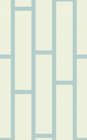 Retro Vertical Blue Brick Print — proof front