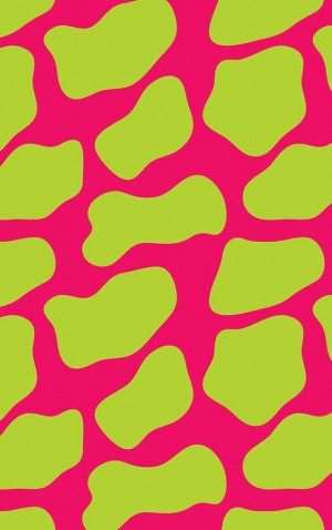Bright Green Giraffe Print — proof front