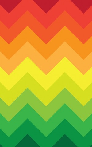 Bright Rainbow Chevron — proof front