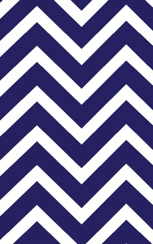 Bright Navy and White Chevron — proof front