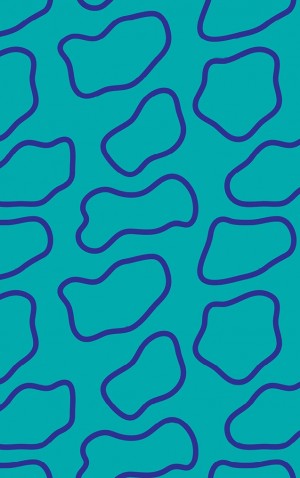 Bright Blue Giraffe Print — proof front