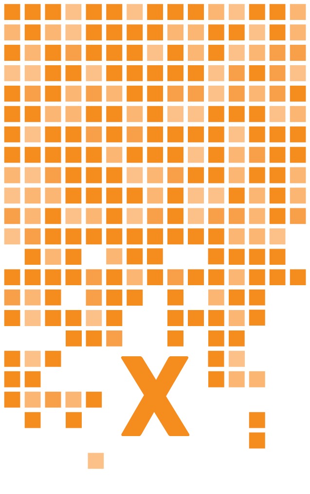 Orange Cube - X