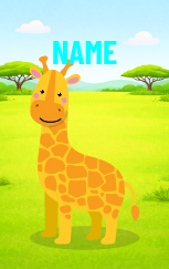 Cute Cartoon Giraffe — proof front