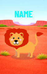 Cute Cartoon Lion — proof front