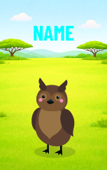 Cute Cartoon Owl — proof front