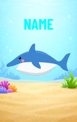 Cute Cartoon Shark — proof front