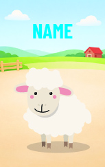Cute Cartoon Sheep — proof front