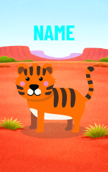 Cute Cartoon Tiger — proof front