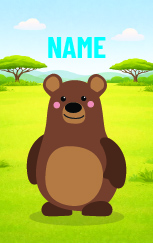 Cute Cartoon Bear — proof front