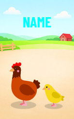 Cute Cartoon Chicken — proof front
