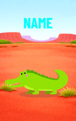 Cute Cartoon Crocodile — proof front