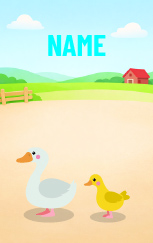 Cute Cartoon Duck — proof front