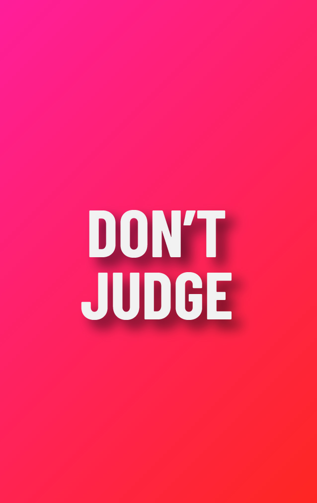 Carry on Attitude - Don't Judge — proof front