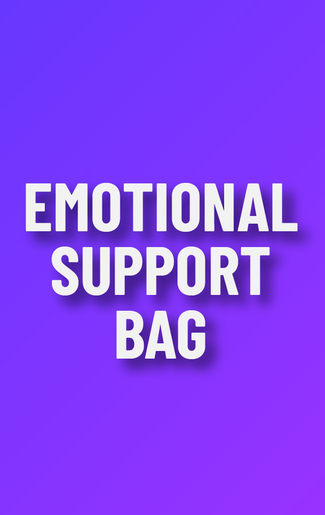 Carry on Attitude - Emotional Support Bag — proof front