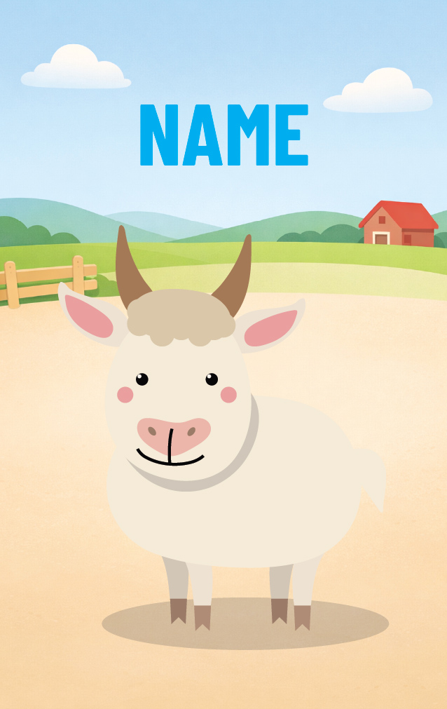Cute Cartoon Steer — proof front