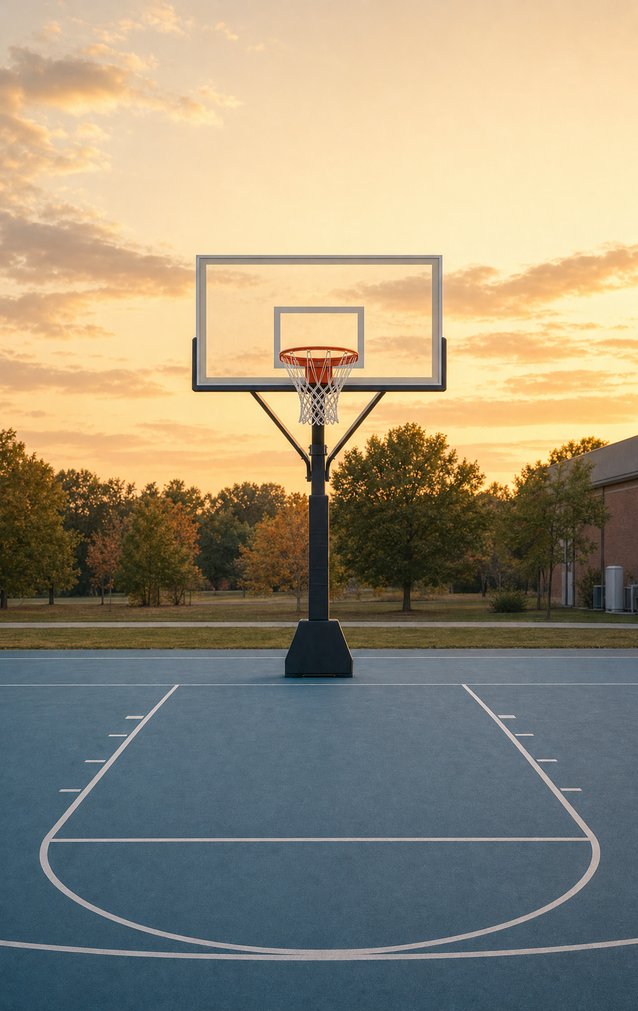 Fields of Play - Outdoor Basketball Court — proof front