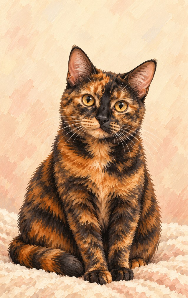 Pets - Tortoiseshell Cat — proof front
