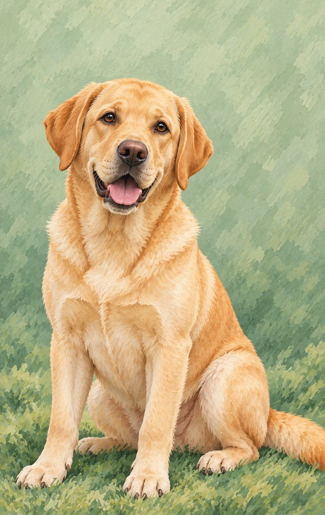 Pets - Yellow Labrador — proof front