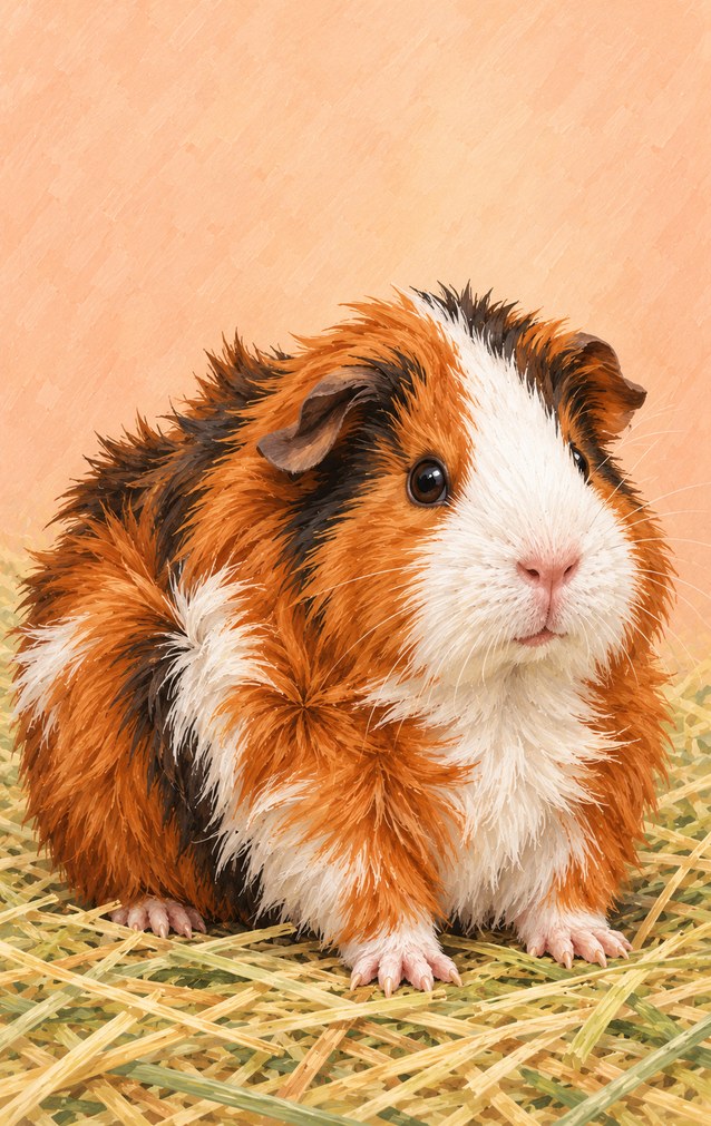 Pets - Abyssinian Guinea Pig — proof front