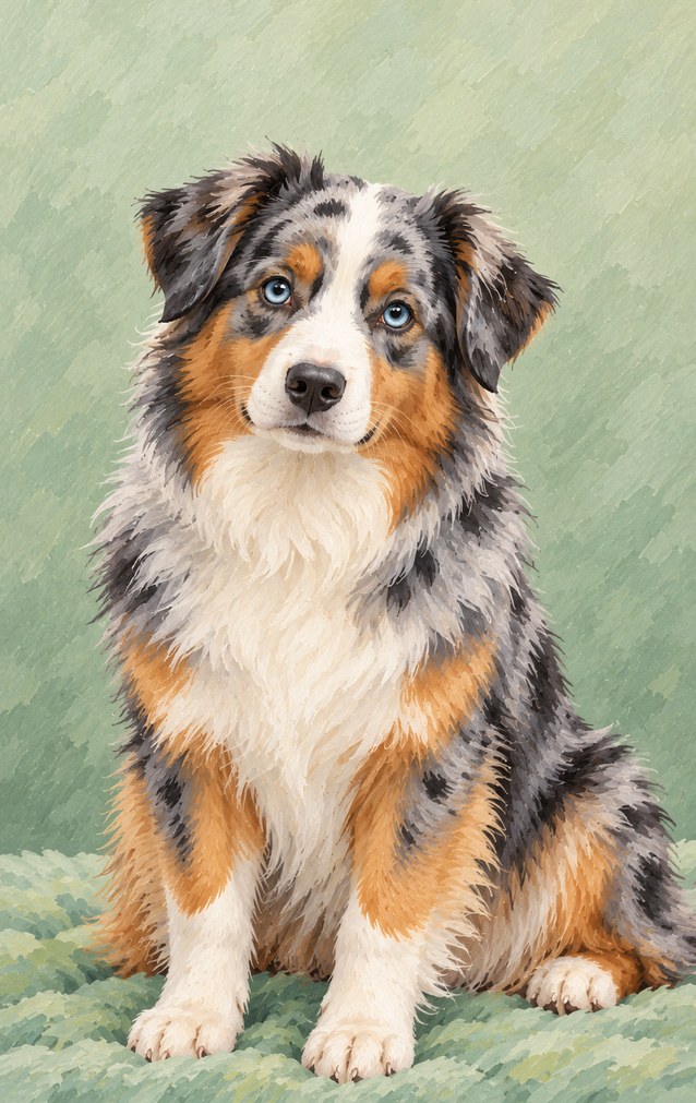 Pets - Australian Shepherd — proof front