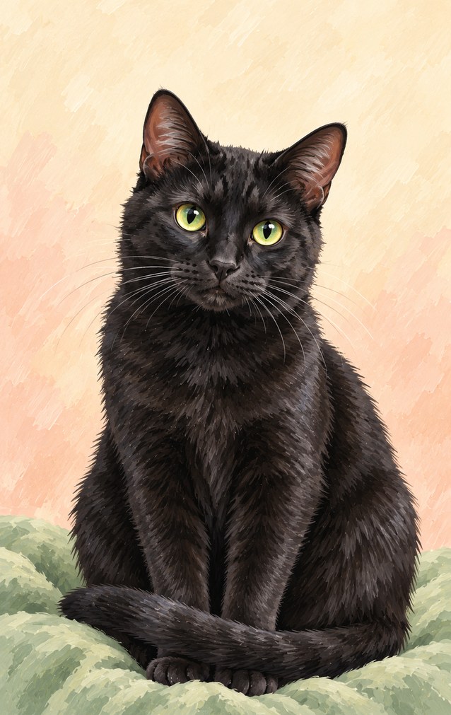 Pets - Black Cat — proof front