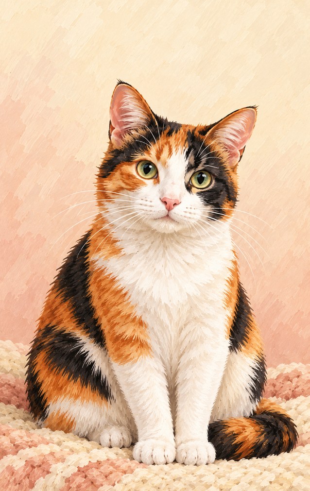 Pets - Calico Cat — proof front