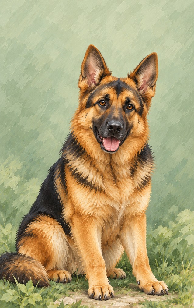 Pets - German Shepherd — proof front