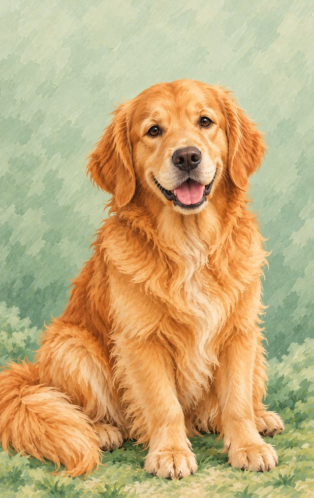 Pets - Golden Retriever — proof front