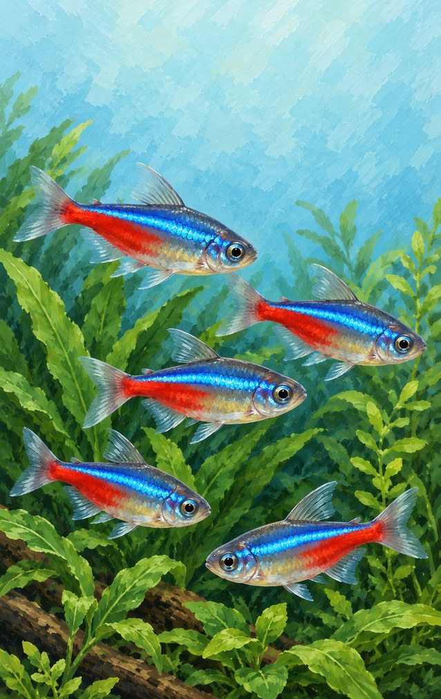 Pets - Neon Tetras — proof front