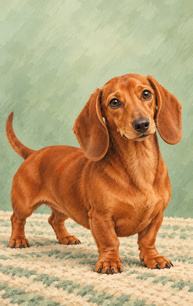 Pets - Red Dachshund — proof front