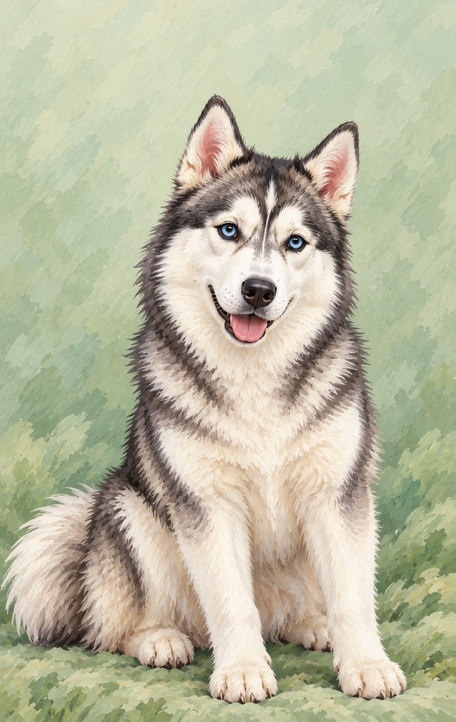Pets - Siberian Husky — proof front