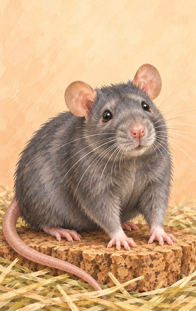 Pets - Solid-coloured Rat — proof front
