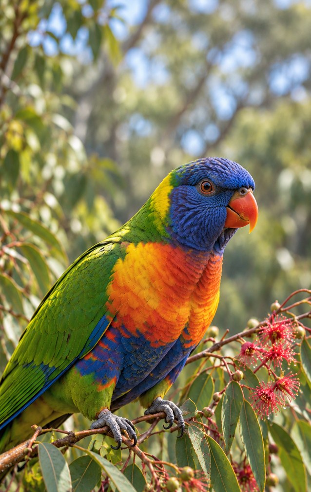 Animal Encounters - Rainbow Lorikeet — proof front