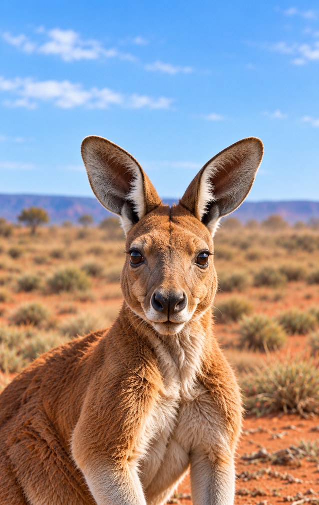 Animal Encounters - Red Kangaroo — proof front