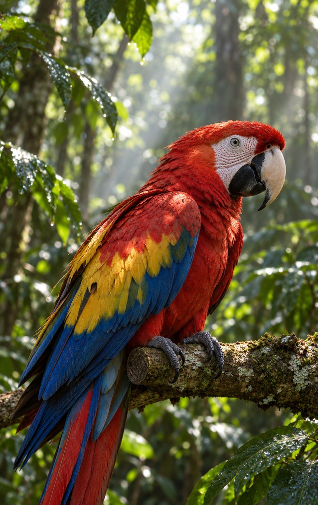 Animal Encounters - Scarlet Macaw — proof front