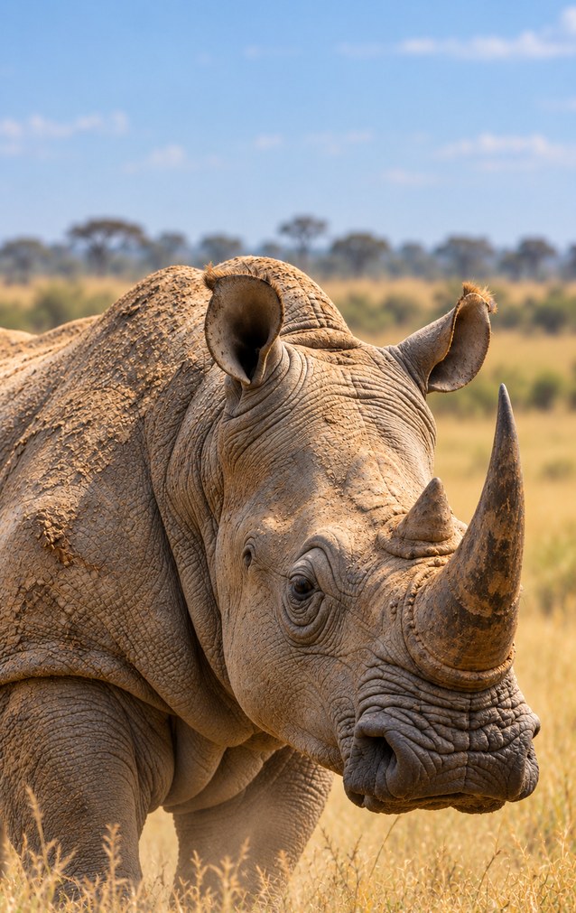 Animal Encounters - White Rhinoceros — proof front