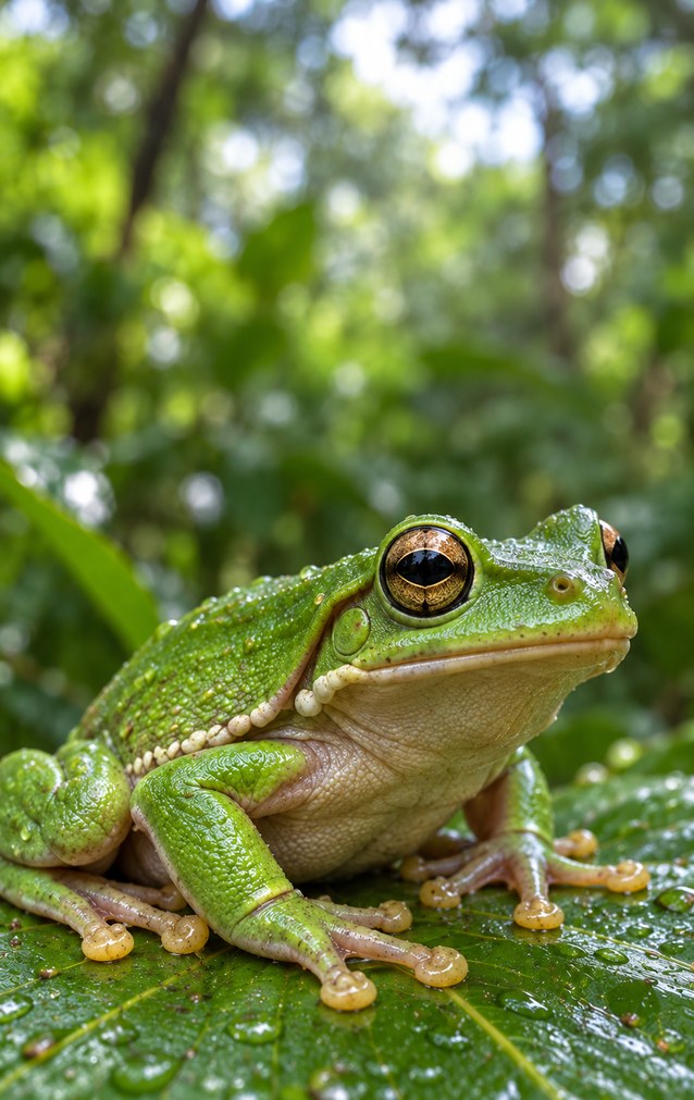 Animal Encounters - Green Tree Frog — proof front
