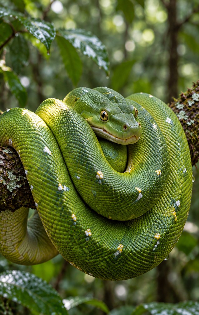 Animal Encounters - Green Tree Python — proof front